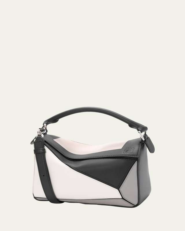 x Albers Puzzle Square Shoulder Bag in Leather